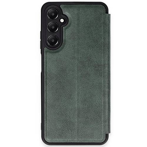 Galaxy A35 5G K�l�f Flip Cover - Koyu Ye�il