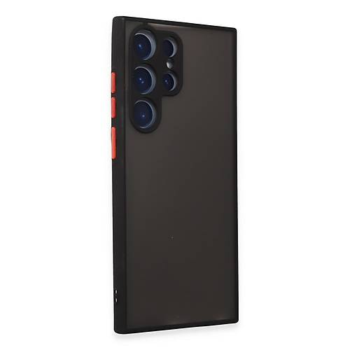 Galaxy S23 Ultra K�l�f Montreal Silikon Kapak - Siyah