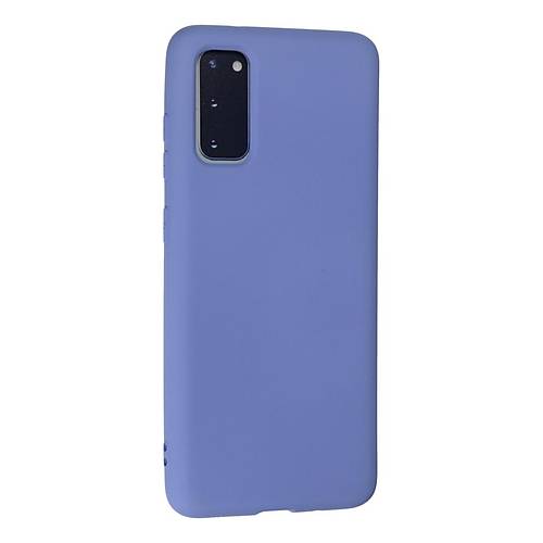 Galaxy S20 K�l�f Nano i�i Kadife Silikon - Lila