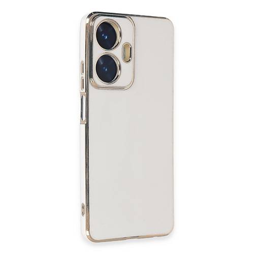 Realme C55 K�l�f Volet Silikon - Beyaz
