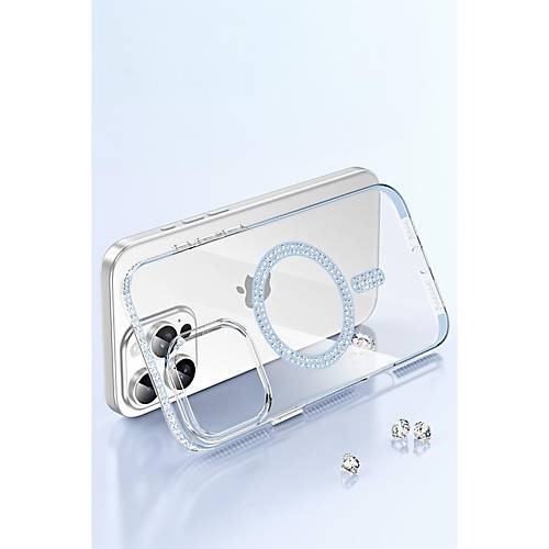 iPhone 15 Pro Max Move Ta�l� Magsafe Kapak - Pembe