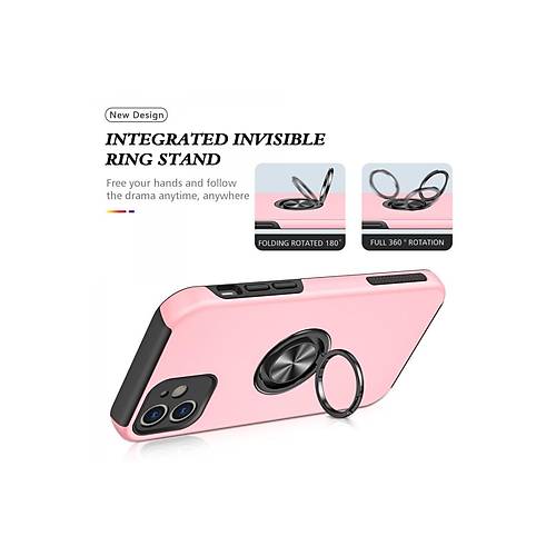 iPhone 12 K�l�f Elit Y�z�kl� Kapak - Pembe