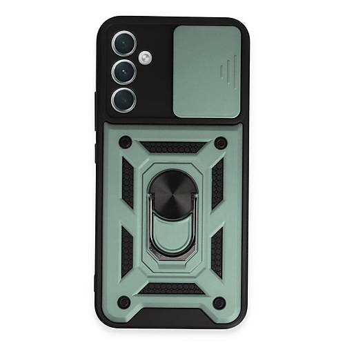 Galaxy A34 5G K�l�f Pars Lens Y�z�kl� Silikon - Ye�il