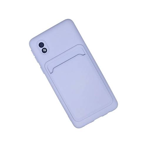 Galaxy A01 Core K�l�f Kelvin Kartvizitli Silikon - Lila