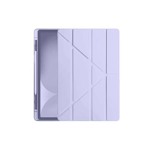 iPad Pro 11 (2024) K�l�f Kalemlikli Hugo Tablet K�l�f� - Lila