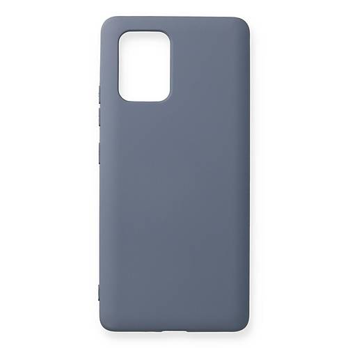 Galaxy A91 / S10 Lite K�l�f Nano i�i Kadife Silikon - Gri