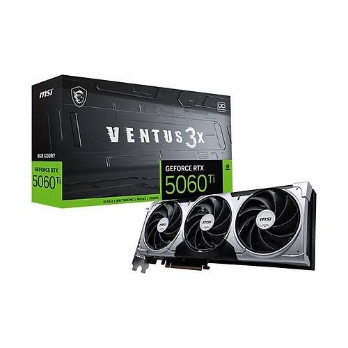 MSI GEFORCE RTX5060TI 8G VENTUS 3X OC 8GB DDR7 128BIT 3XDP 1XHDMI EKRAN KARTI