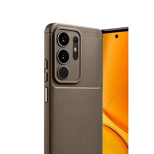 Y29 4G Auto Focus Karbon Kapak - Kahverengi