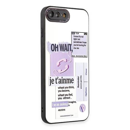iPhone 7 Plus K�l�f Mirror Desenli Kapak - Mirror - 4