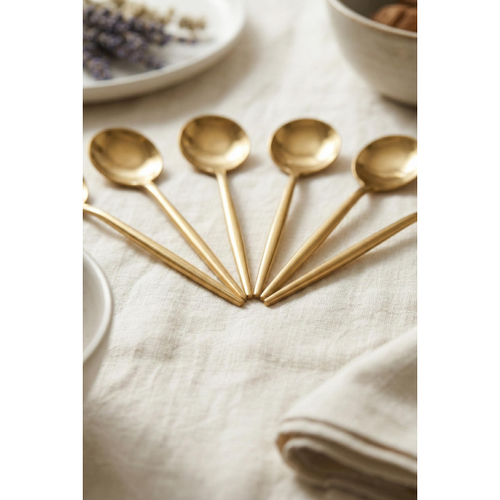 6'l� L�ks Gold Paslanmaz �elik �ay Ka���� Seti (13 cm)