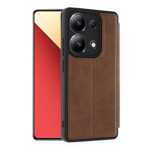 Redmi Note 13 4G K�l�f Flip Cover - Taba