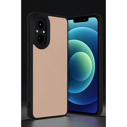 Realme 12 Lite K�l�f Aras Deri Kapak - Pudra