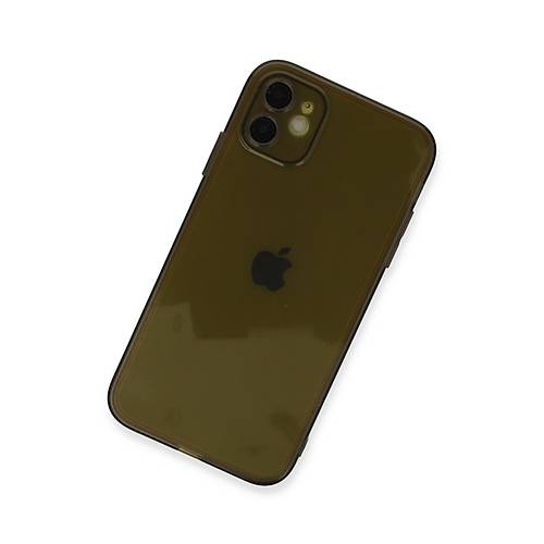 iPhone 12 K�l�f Fly Lens Silikon - Siyah