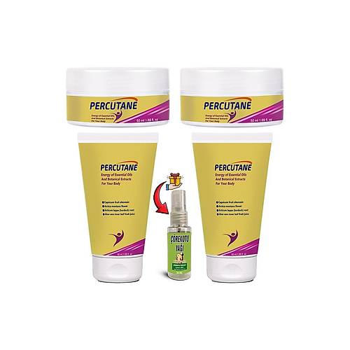 Percutane 2 �er Tane T�p + Kavanoz Kapsikum arnika montana dulavratotu K�k� Krem 50ml + ��rekotu Ya�