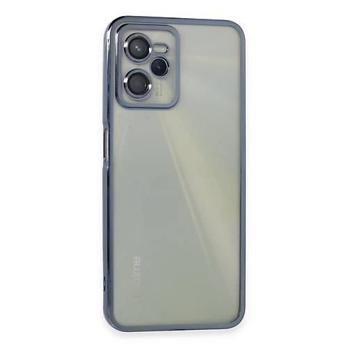Realme C35 K�l�f Razer Lensli Silikon - A��k Mavi