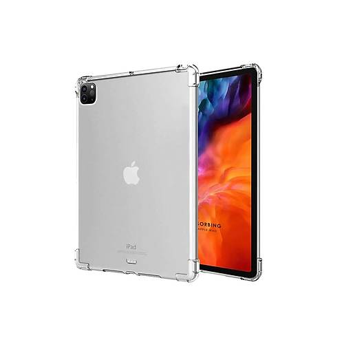 iPad Pro 11 (2018) K�l�f Anti Shock Tablet Silikon - �effaf