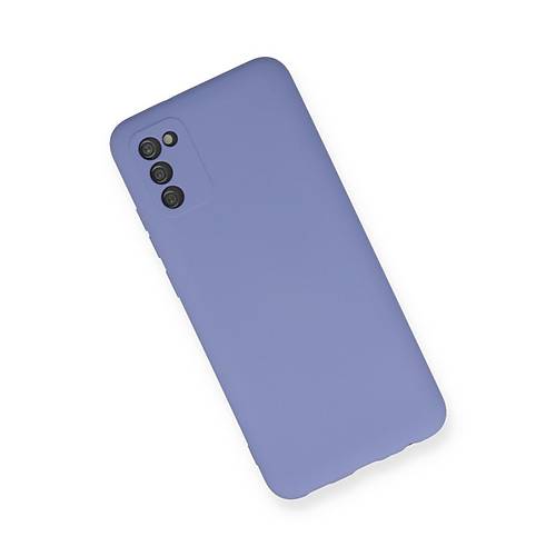 Galaxy A03S K�l�f Nano i�i Kadife Silikon - Lila
