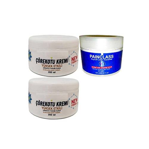 ��rek Otu Kremi XL Boy Rahatlatma Kremi 2x200 ml+Painclass Kuyruk Ya�� 100 ml Kremi