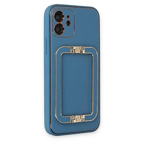iPhone 12 K�l�f Coco Elit Kapak - Mavi