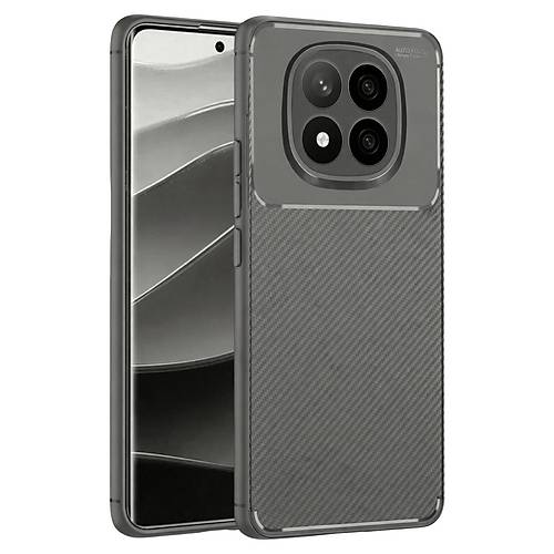 Redmi Note 14 Pro Plus K�l�f Auto Focus Karbon Kapak - Gri