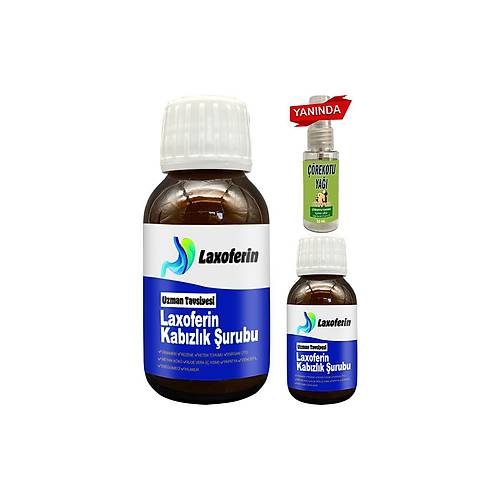 Laxoferin �urup - 2 Adet Yan�nda ��rek Otu Ya�� / Bay Bayan Kullan�m�na Uygun 50 ml �urup