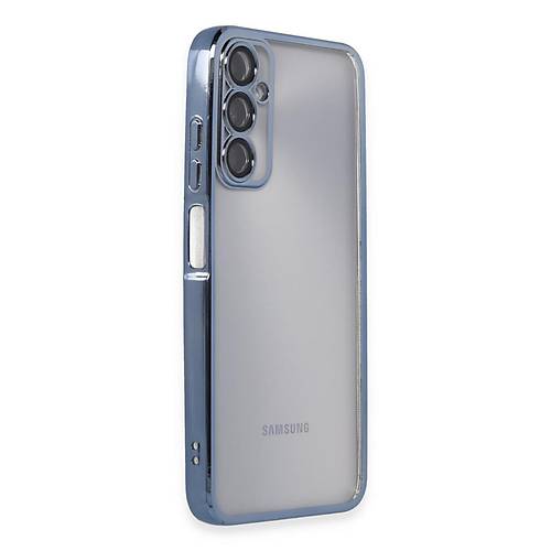 Galaxy A05S K�l�f Razer Lensli Silikon - A��k Mavi