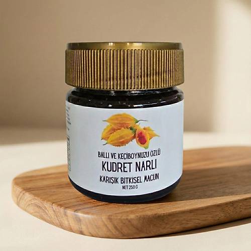 Kudret Narl� Bitkisel Macun 250 g Ball� Ke�iboynuzu �zl� Propolis ve Damla Sak�z� ��eren Kar���m