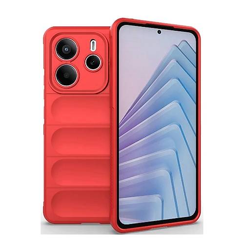 Redmi Note 14 4G K�l�f Optimum Silikon - K�rm�z�