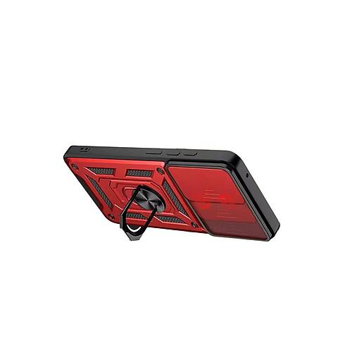 V30 Lite 4G Pars Lens Y�z�kl� Silikon - K�rm�z�