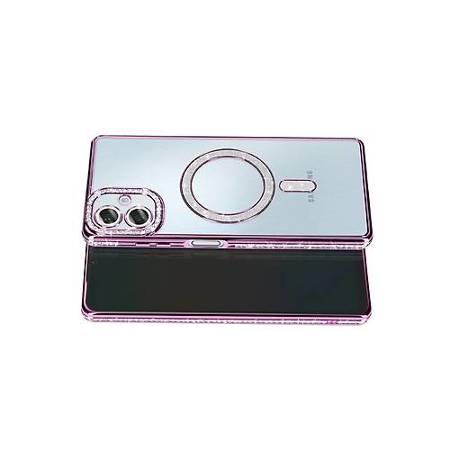 Galaxy A07 4G Joke Simli Magneticsafe K�l�f - Derin Mor