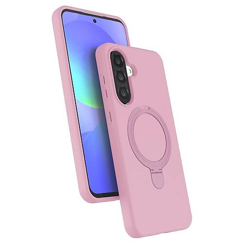 Galaxy A37 5G Regal Magsafe Standl� Kapak - A��k Pembe