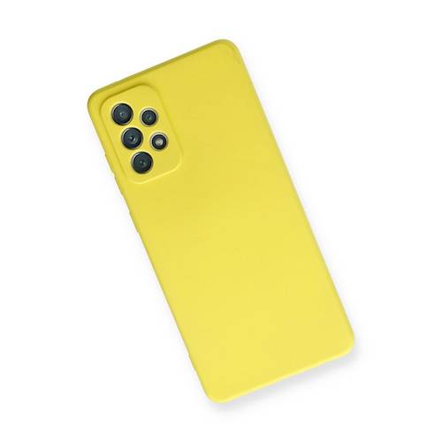 Galaxy A72 K�l�f Nano i�i Kadife Silikon - Sar�