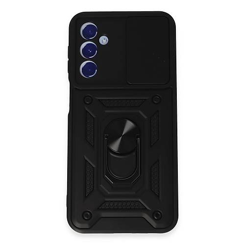 Galaxy M34 5G K�l�f Pars Lens Y�z�kl� Silikon - Siyah