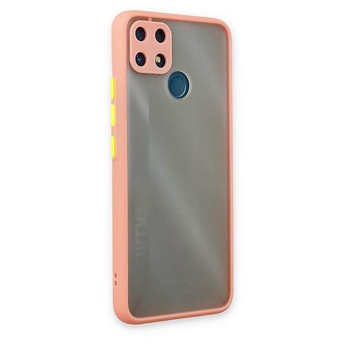 Realme C25 K�l�f Montreal Silikon Kapak - Pembe