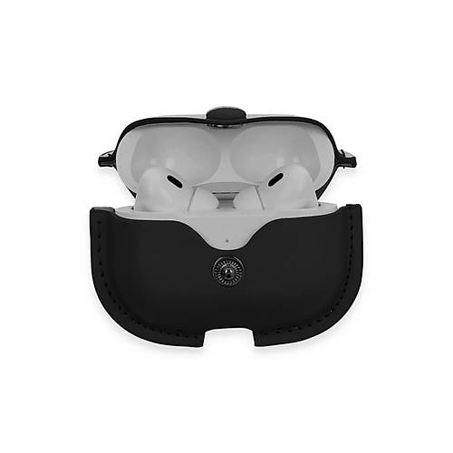 Airpods Pro 2 (2.nesil) �anta Deri K�l�f - Siyah