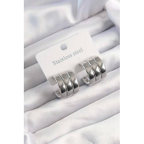 316L �elik G�m�� Renk 3l� G�r�n�m Bombe Model Yar�m Halka K�pe