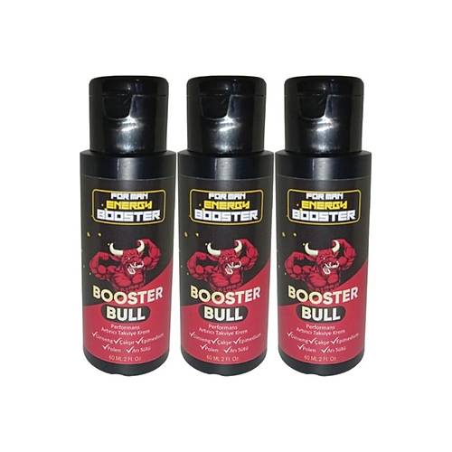 Booster Bull 3 Adet Erkeklere �zel Y�ksek H�zl� Aktivasyon Kremi 60 ml - 3 Adet 60 ml