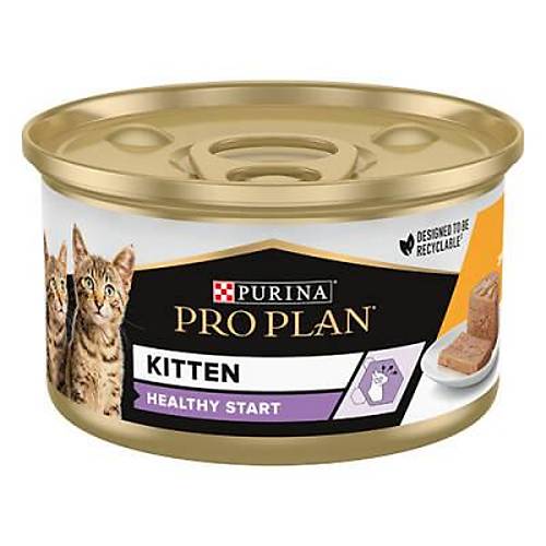 Kitten Tavuklu Yavru Kedi Konservesi 24 Adet 85 Gr