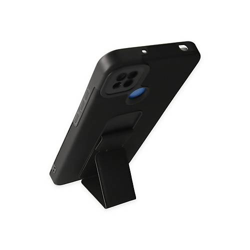 Redmi 9C K�l�f Mega Standl� Silikon - Siyah