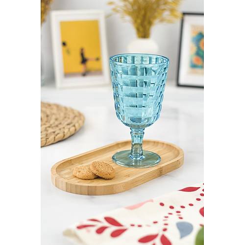Allegra Aquamarin Kadeh Bardak - 450 ml Tekli Akrilik Malzeme - Cam De�ildir K�r�lmaya Dayan�kl�