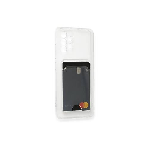 Galaxy A32 K�l�f Kart �effaf Silikon - �effaf