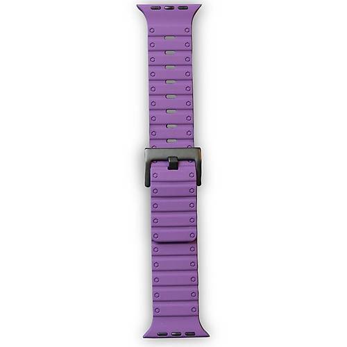 Watch 42mm Magnus M�knat�sl� Silikon Kordon - Mor