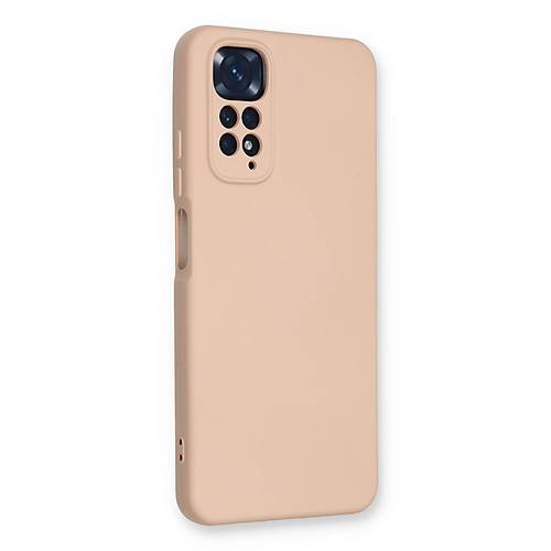Redmi Note 11 K�l�f Nano i�i Kadife Silikon - Pudra
