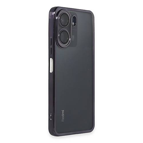 Redmi 13C K�l�f Razer Lensli Silikon - Mor