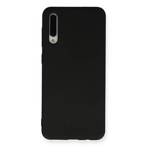 Galaxy A30S K�l�f Nano i�i Kadife Silikon - Siyah