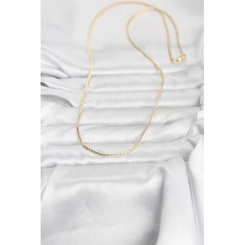 CM 14K Gold Renk Yass� Zincir Model 60 cm Kad�n Kolye
