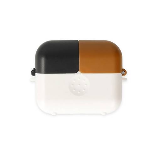 Airpods 3 (3.nesil) Basmal� K�l�f - Beyaz-Siyah-Kahverengi