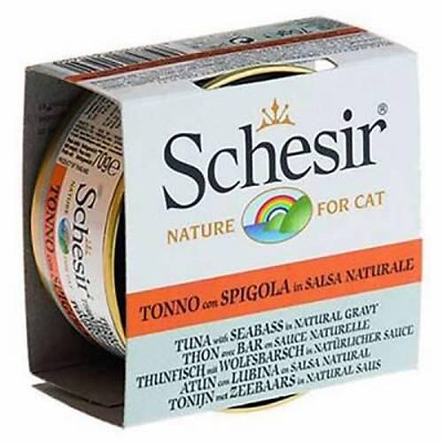 Ton Bal�kl� ve Levrekli Soslu Yeti�kin Kedi Konservesi 6 Adet 70 Gr
