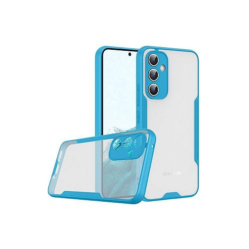 Galaxy A24 4G K�l�f Platin Silikon - Mavi