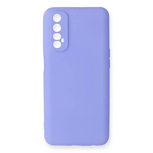 Realme 7 K�l�f First Silikon - Lila